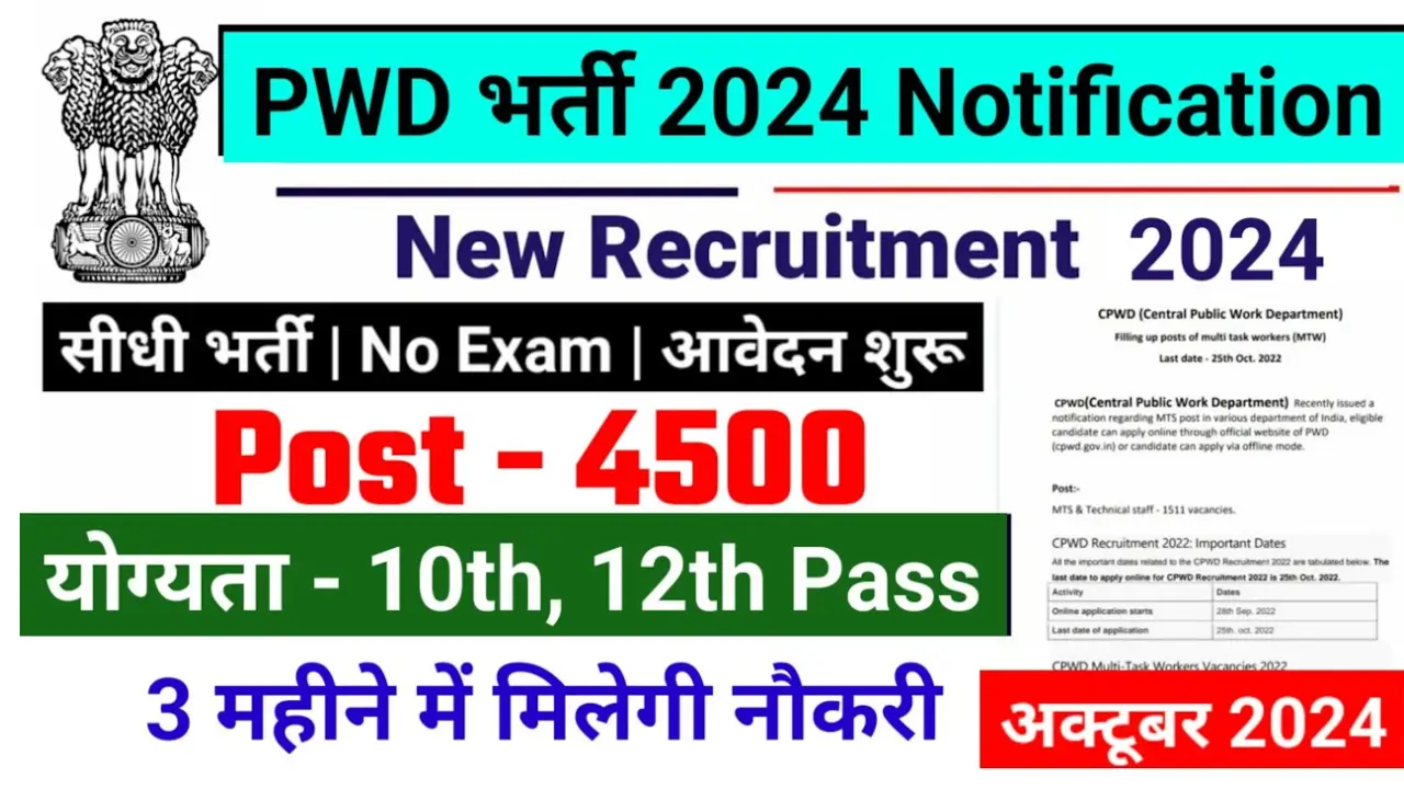 PWD Recruitment 2024