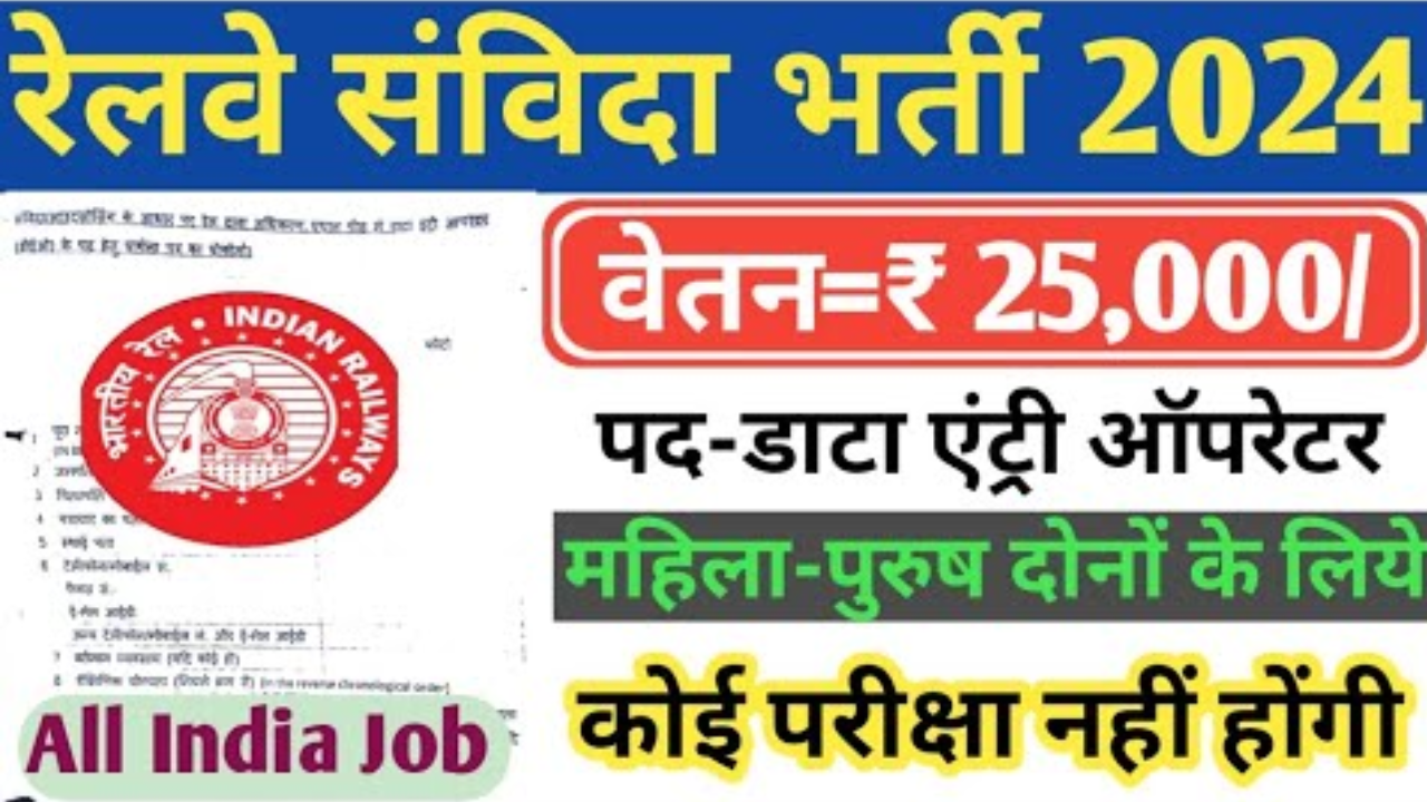 Indian railway vacancy 2024