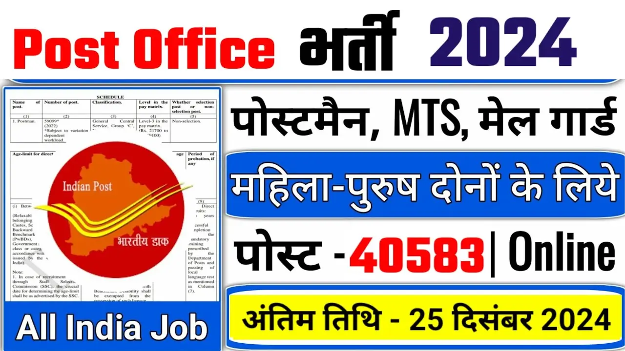 Post Office Gds Recruitment 2024